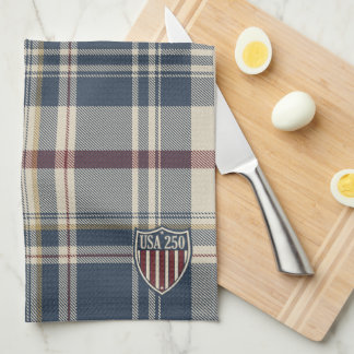 UA 250 American Plaid Shield Motif ID1301 Geschirrtuch