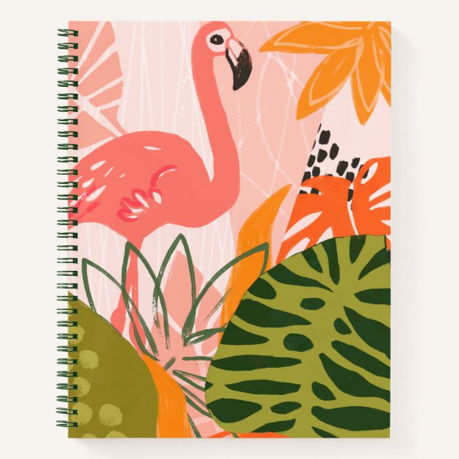 UA Jungle Flamingo II Notizbuch (Vorderseite)