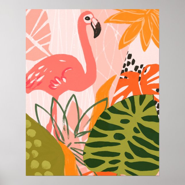 UA Jungle Flamingo II Poster (Vorne)