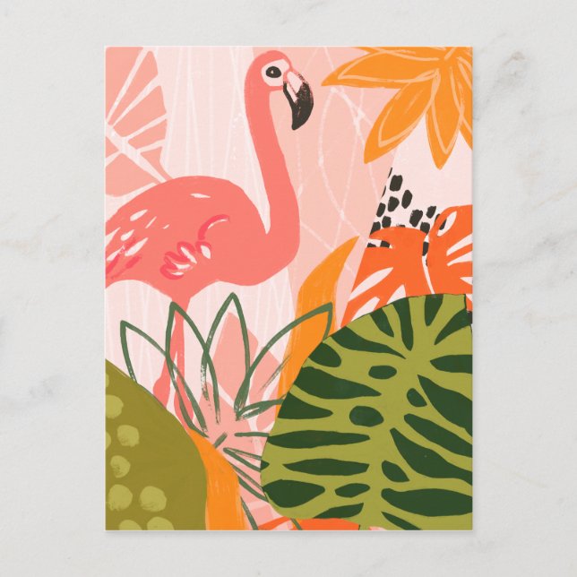 UA Jungle Flamingo II Postkarte (Vorderseite)