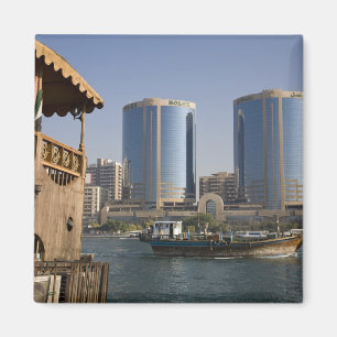 UAE, Dubai, Dubai Creek. Dhow-Kreuzungskanal Magnet