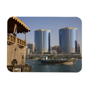 UAE, Dubai, Dubai Creek. Dhow-Kreuzungskanal Magnet