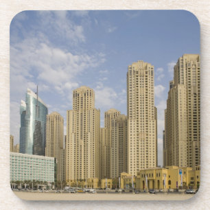 UAE, Dubai, Marina. Jumeirah Beach Residence Getränkeuntersetzer