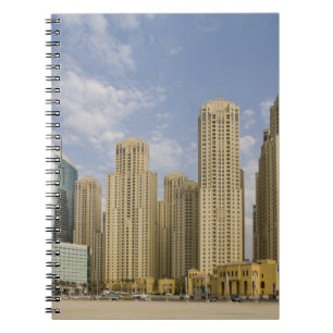UAE, Dubai, Marina. Jumeirah Beach Residence Notizblock