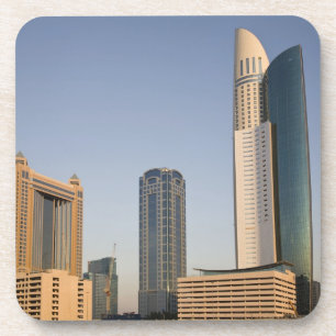 UAE, Dubai. Park Place Tower und andere Getränkeuntersetzer