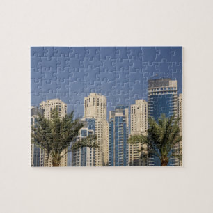 UAE, Dubai. Türme der Residenz Jumeirah Beach Puzzle