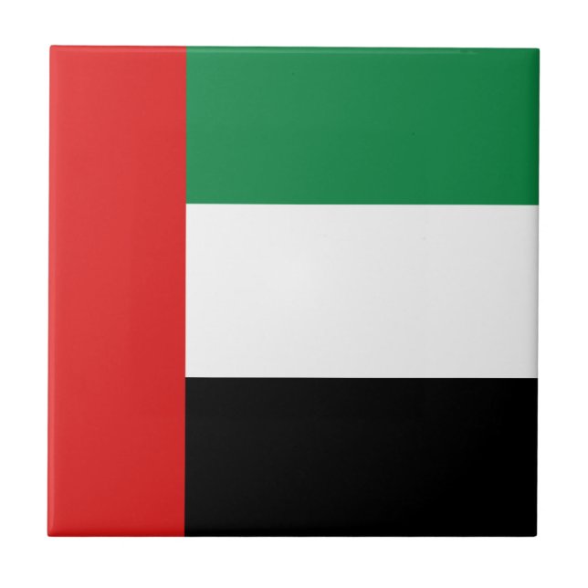 UAE Flag Keramik Tile Fliese (Vorderseite)