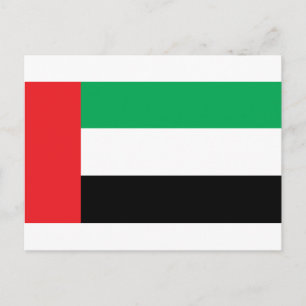 Uae Flag Postkarte