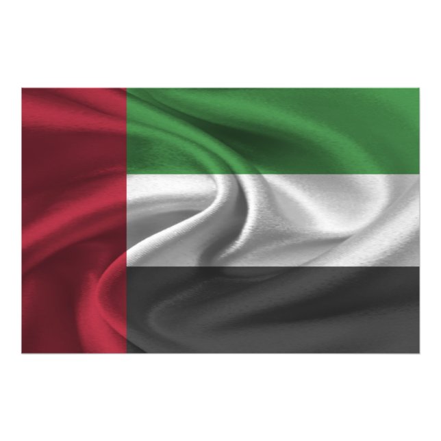 UAE-Flagge Fotodruck (Vorne)