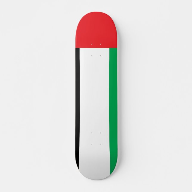 Uae-Flagge Skateboard (Vorne)