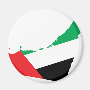 Uae-Flaggenkarte Magnet