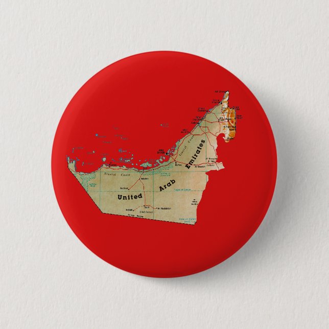 Uae-Karten-Knopf Button (Vorderseite)
