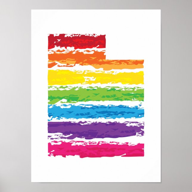 Uah-Farbstriche Poster (Vorne)