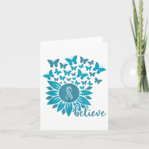 Ual Ault Awareness Month glauben Sonnenblume Aquam Karte