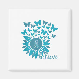 Ual Ault Awareness Month glauben Sonnenblume Aquam Magnet
