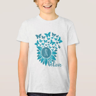 Ual Ault Awareness Month glauben Sonnenblume Aquam Tri-Blend Shirt