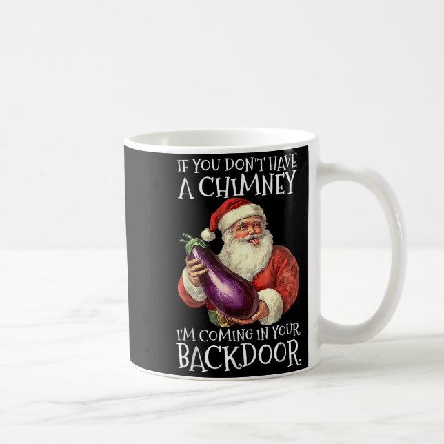 Ual Innuendo Santa Rude Christmas  Kaffeetasse (Rechts)