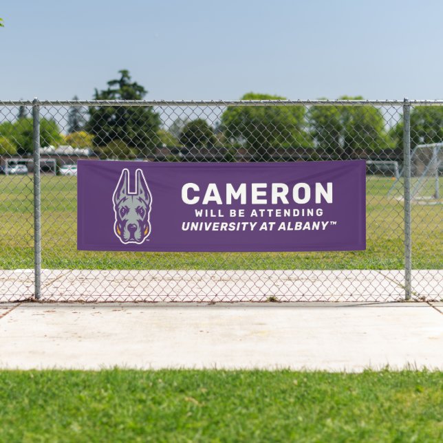 UAlbany Great Danes | Der Absolvent wird teilnehme Banner (Insitu)