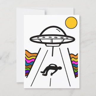 UAP Alien Entführung Postkarte