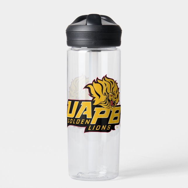 UAPB Golden Lions Logo Trinkflasche (Vorderseite)