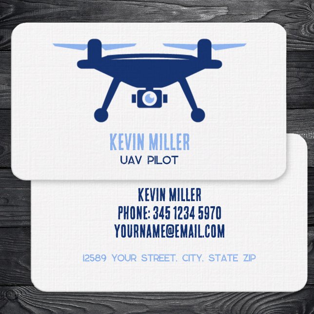 UAV-Pilot Visitenkarte (Drone Pilot Business Cards)