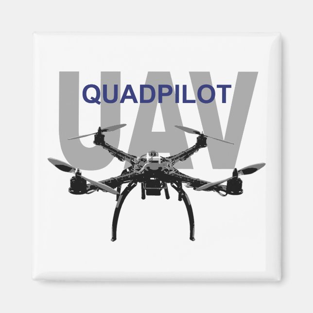 UAV Quadpilot Quadcopter Pilot Magnet (Vorne)