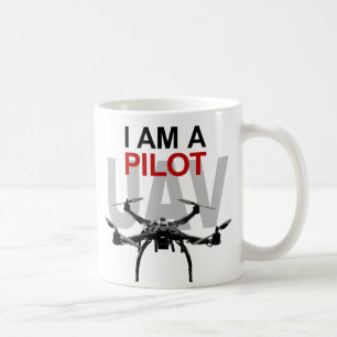 UAV Quadpilot Quadcopter Pilot Tasse