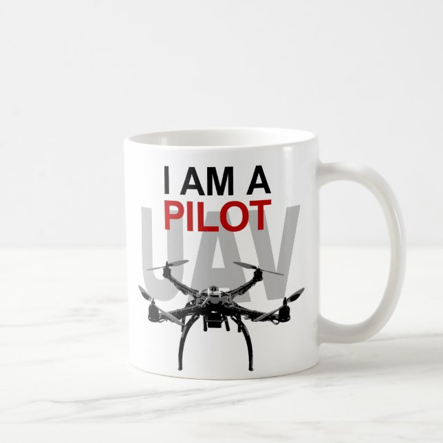 UAV Quadpilot Quadcopter Pilot Tasse (Rechts)