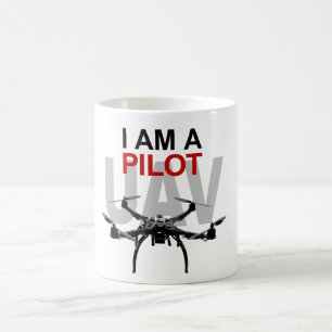UAV Quadpilot Quadcopter Pilot Tasse