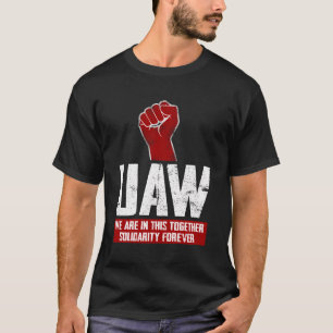 Uaw on Strike Red T-Shirt United Auto Gewerkschaft