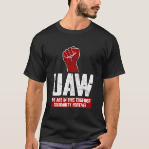 Uaw on Strike Red T-Shirt United Auto Gewerkschaft