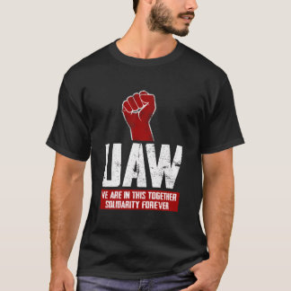 Uaw on Strike Red T-Shirt United Auto Gewerkschaft