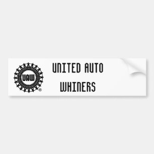 uaw, VEREINIGTE AUTOWHINERS Autoaufkleber