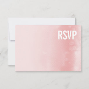 UAWG-ANTWORT-KARTE:: ombre Aquarellkoralle RSVP Karte