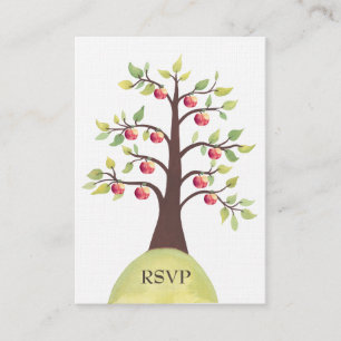 UAWG Apple Tree Watercolor Natur Hochzeitskarten Begleitkarte