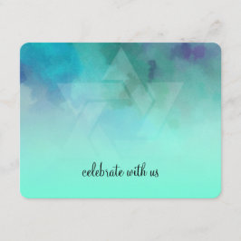 UAWG Aqua und Blue Star von David RSVP Karte