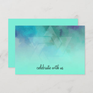 UAWG Aqua und Blue Star von David RSVP Karte