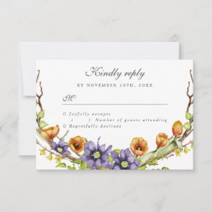 UAWG Aquarellblumen Einladung