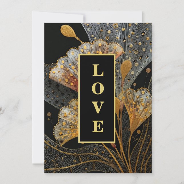 *~ UAWG AR26 41 QR LIEBE Vintage Wedding Einladung (Vorderseite)