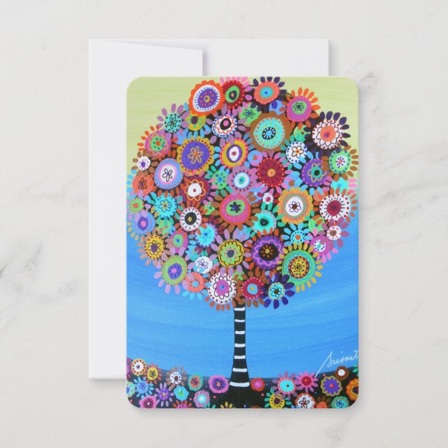 UAWG Bar Bat B'nai B'not Mitzvah Response Card RSVP Karte (Vorderseite)