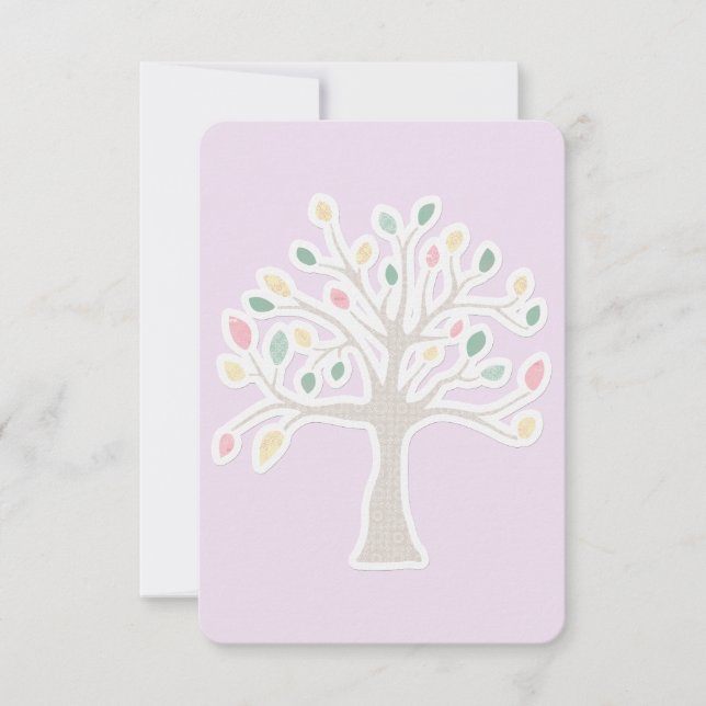 UAWG Bar Bat Mitzvah Antwortkarte RSVP Karte (Vorderseite)