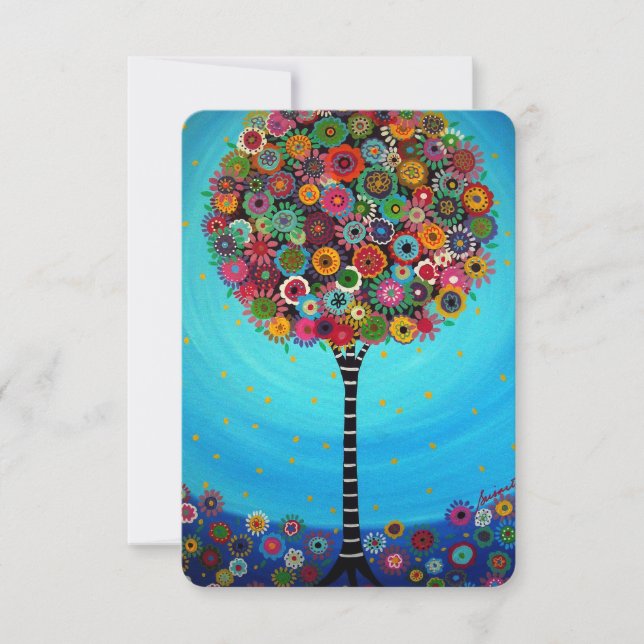 UAWG Bar Bat Mitzvah Antwortkarte RSVP Karte (Vorderseite)