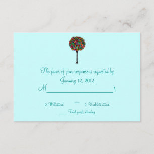 UAWG Bar Bat Mitzvah RSVP Karte