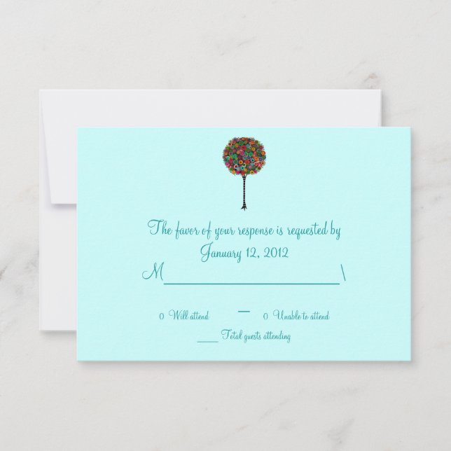 UAWG Bar Bat Mitzvah RSVP Karte (Vorderseite)