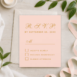 UAwg Blass Pink Script Einfache Antwortkarte
