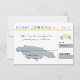 UAWG Boarding Pass auf JAMAICA RSVP Karte