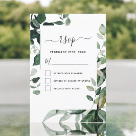 UAWG Botanische Hochzeit im Grünen Foliage Einladung