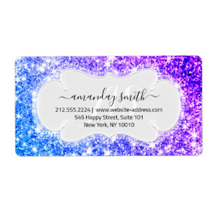 UAWG Bridal Monogram Wedding Glitzer Princes Purpl