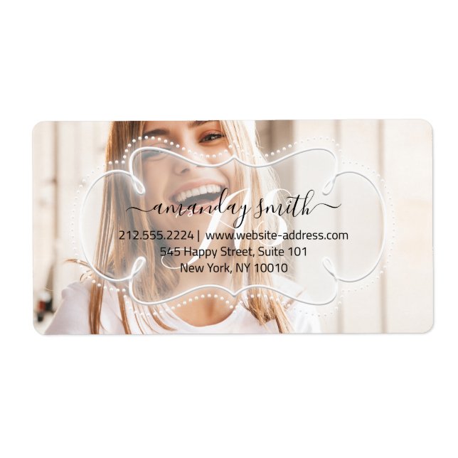 UAWG Bridal Sweet Monogram Custom Foto (Vorne)