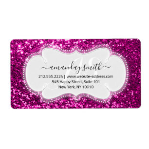 UAWG Bridal Sweet Monogram Pink Royal Glitzer
